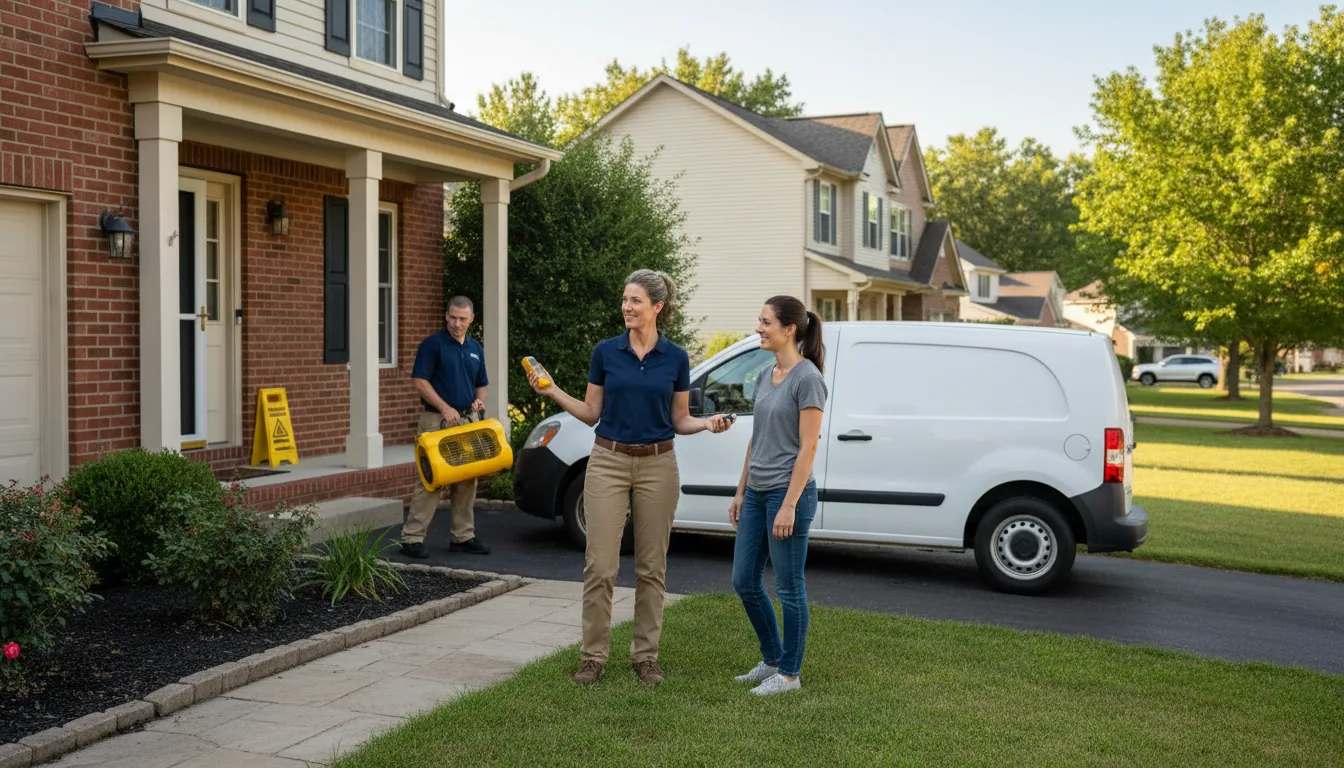Residential water damage restoration in Peach Springs, AZ